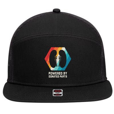Kidney Transplant Organ Recipient Survivor Gift 7 Panel Mesh Trucker Snapback Hat