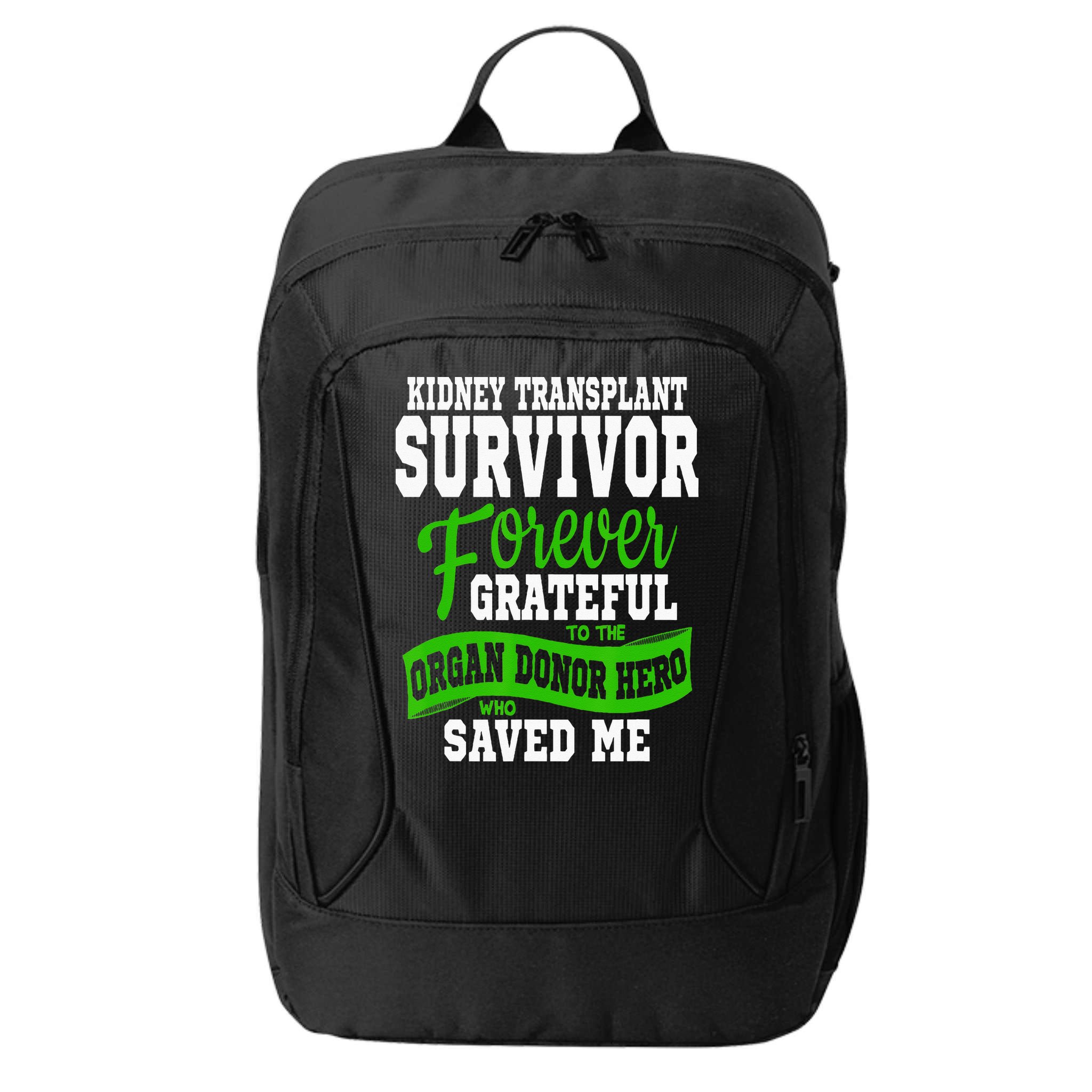 Kidney Transplant Organ Recipient Survivor Gift City Backpack