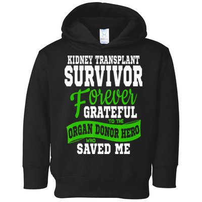 Kidney Transplant Organ Recipient Survivor Gift Toddler Hoodie
