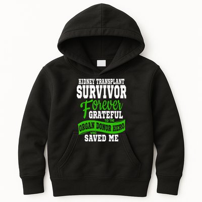 Kidney Transplant Organ Recipient Survivor Gift Kids Hoodie