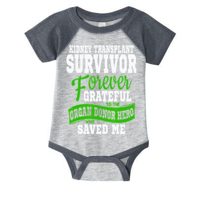 Kidney Transplant Organ Recipient Survivor Gift Infant Baby Jersey Bodysuit