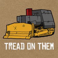 Killdozer Tread On Them Modified Bulldozer Tank Cotton Canvas Backpack