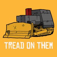 Killdozer Tread On Them Modified Bulldozer Tank Pom Pom 12in Knit Beanie