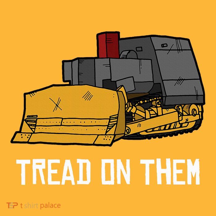 Killdozer Tread On Them Modified Bulldozer Tank Pom Pom 12in Knit Beanie