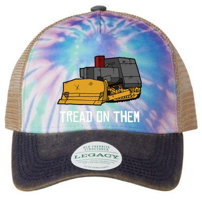 Killdozer Tread On Them Modified Bulldozer Tank Legacy Tie Dye Trucker Hat