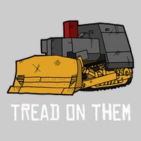 Killdozer Tread On Them Modified Bulldozer Tank Tie-Dye T-Shirt