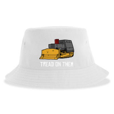 Killdozer Tread On Them Modified Bulldozer Tank Sustainable Bucket Hat