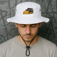Killdozer Tread On Them Modified Bulldozer Tank Bucket Hat