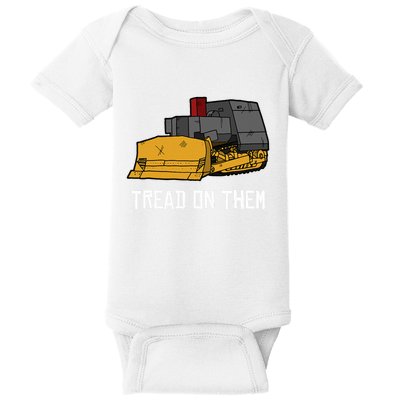 Killdozer Tread On Them Modified Bulldozer Tank Baby Bodysuit