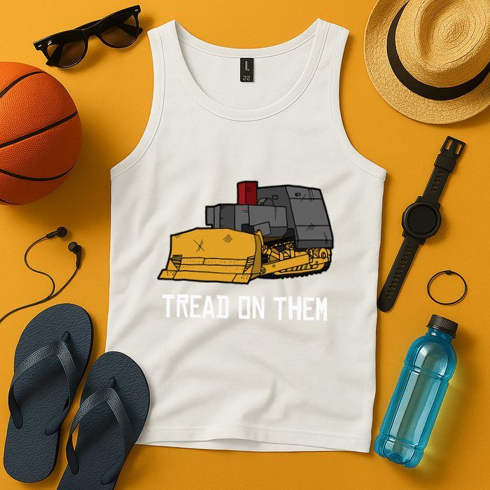 Killdozer Tread On Them Modified Bulldozer Tank Tank Top