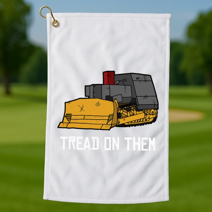 Killdozer Tread On Them Modified Bulldozer Tank Golf Towel