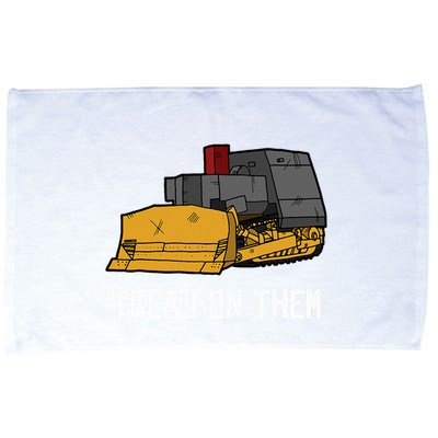 Killdozer Tread On Them Modified Bulldozer Tank Microfiber Hand Towel