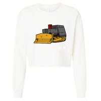 Killdozer Tread On Them Modified Bulldozer Tank Cropped Pullover Crew