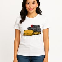 Killdozer Tread On Them Modified Bulldozer Tank Womens T-Shirt