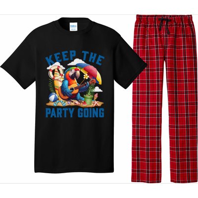 Keep The Party Going Funny Parrot Tribute Pajama Set