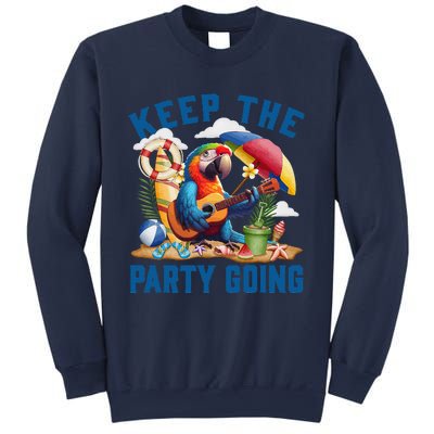 Keep The Party Going Funny Parrot Tribute Sweatshirt