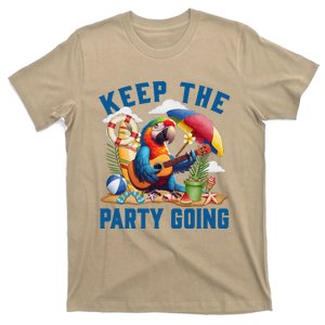 Keep The Party Going Funny Parrot Tribute T-Shirt