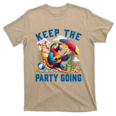 Keep The Party Going Funny Parrot Tribute T-Shirt