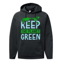 Keep The Planet Green Performance Fleece Hoodie