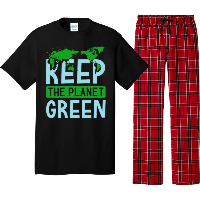 Keep The Planet Green Pajama Set