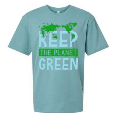 Keep The Planet Green Sueded Cloud Jersey T-Shirt