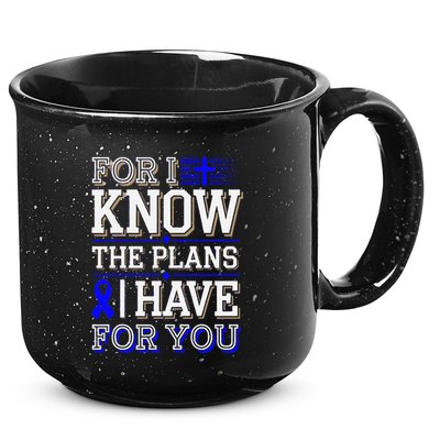 Know The Plans For You Juvenile Arthritis Awareness 15oz Campfire Ceramic Mug