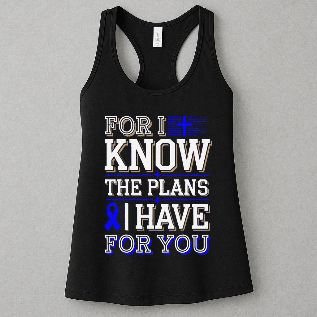Know The Plans For You Juvenile Arthritis Awareness Womens Tank Top