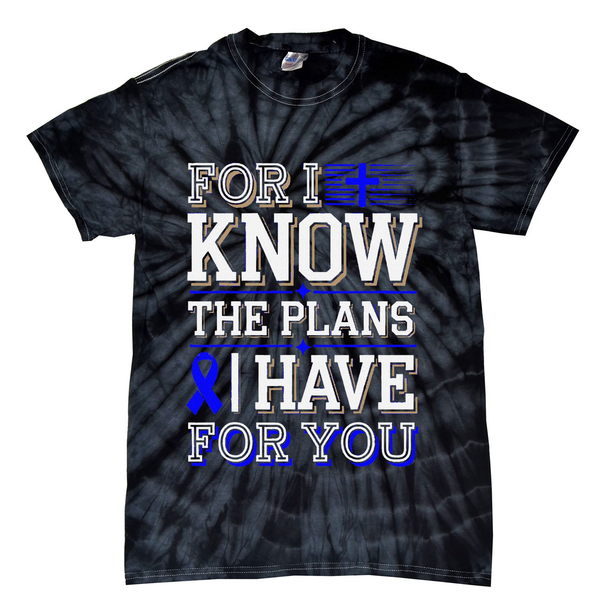 Know The Plans For You Juvenile Arthritis Awareness Tie-Dye T-Shirt