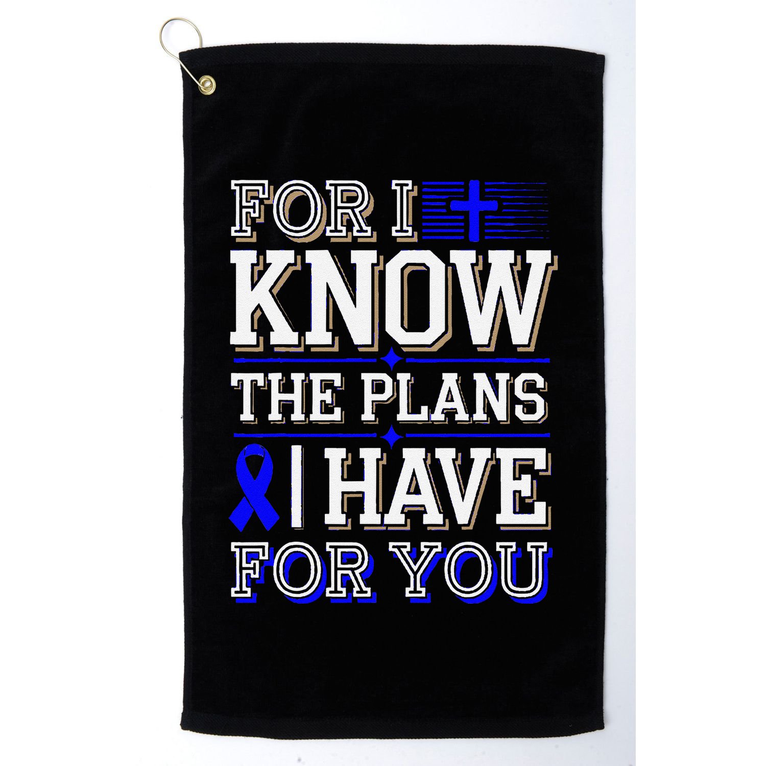 Know The Plans For You Juvenile Arthritis Awareness Golf Towel