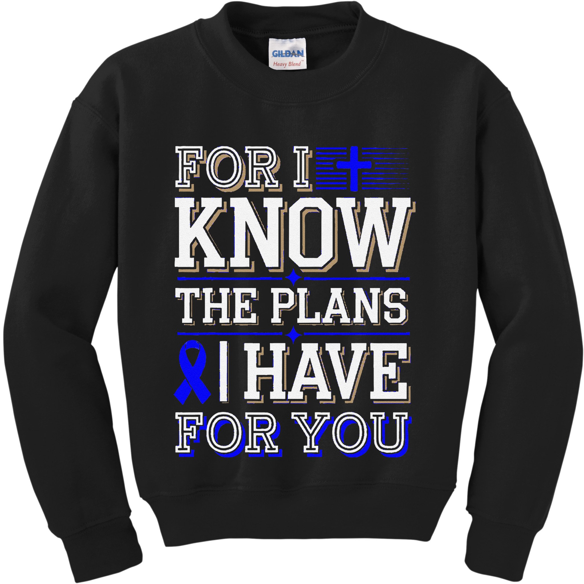 Know The Plans For You Juvenile Arthritis Awareness Kids Sweatshirt