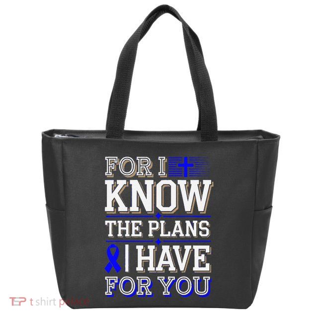 Know The Plans For You Juvenile Arthritis Awareness Zip Tote Bag