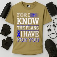 Know The Plans For You Juvenile Arthritis Awareness Cooling Performance Crew T-Shirt