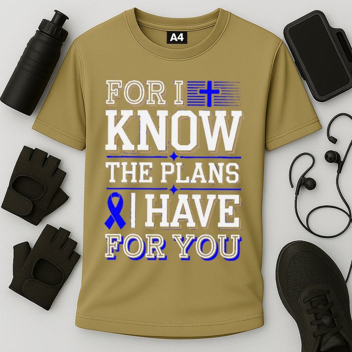 Know The Plans For You Juvenile Arthritis Awareness Cooling Performance Crew T-Shirt