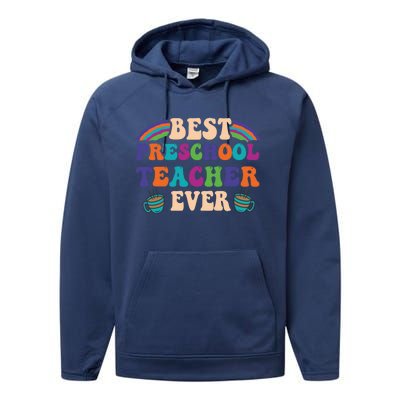 Kindergarten Teacher Preschool Teacher For Kindergarten Gift Performance Fleece Hoodie