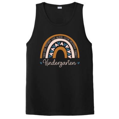 Kindergarten Teacher Rainbow Teach Inspire Love Preschool Meaningful Gift PosiCharge Competitor Tank