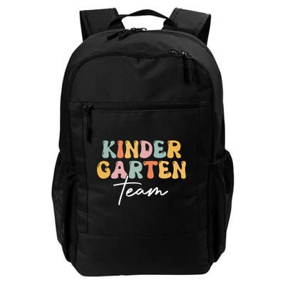 Kindergarten Team Retro Groovy Happy First Day Of School Gift Backpack