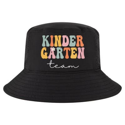 Kindergarten Team Retro Groovy Vintage First Day Of School Cool Comfort Performance Bucket Hat