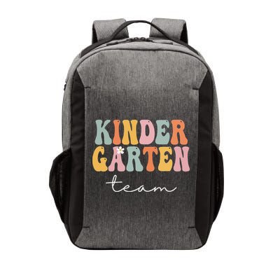 Kindergarten Team Retro Groovy Vintage First Day Of School Vector Backpack