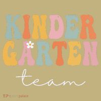 Kindergarten Team Retro Groovy Vintage First Day Of School Button
