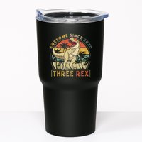 K.ids Three Rex 3rd Birthday S.hirt Third Dinosaur 3 Year Old Tumbler
