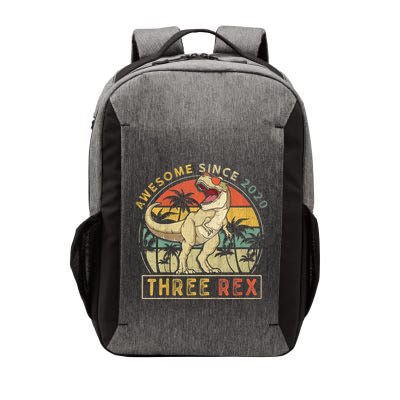 K.ids Three Rex 3rd Birthday S.hirt Third Dinosaur 3 Year Old Vector Backpack