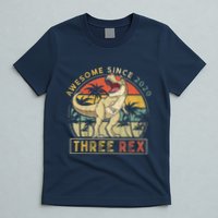 K.ids Three Rex 3rd Birthday S.hirt Third Dinosaur 3 Year Old T-Shirt
