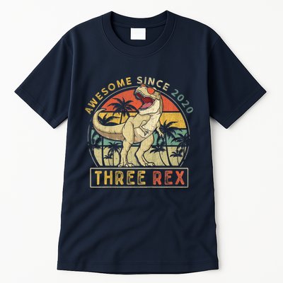 K.ids Three Rex 3rd Birthday S.hirt Third Dinosaur 3 Year Old Tall T-Shirt