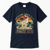 K.ids Three Rex 3rd Birthday S.hirt Third Dinosaur 3 Year Old Tall T-Shirt