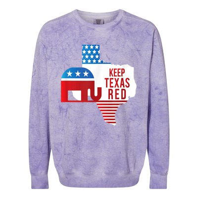 Keep Texas Red 2024 Election Republicans Vote Colorblast Crewneck Sweatshirt