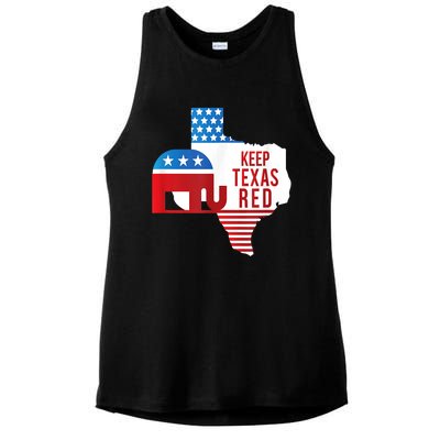 Keep Texas Red 2024 Election Republicans Vote Ladies PosiCharge Tri-Blend Wicking Tank