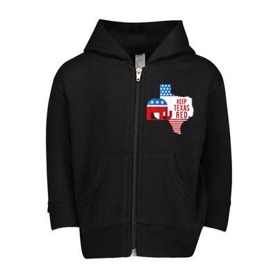 Keep Texas Red 2024 Election Republicans Vote Toddler Zip Fleece Hoodie