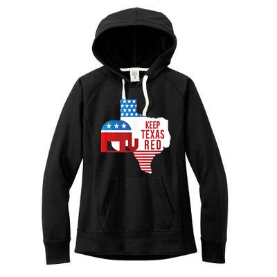 Keep Texas Red 2024 Election Republicans Vote Women's Fleece Hoodie