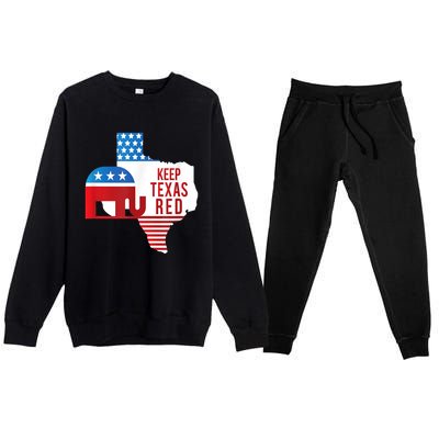 Keep Texas Red 2024 Election Republicans Vote Premium Crewneck Sweatsuit Set