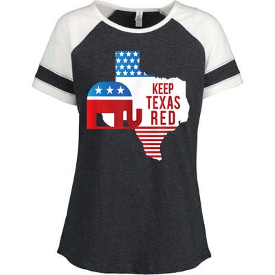 Keep Texas Red 2024 Election Republicans Vote Enza Ladies Jersey Colorblock Tee